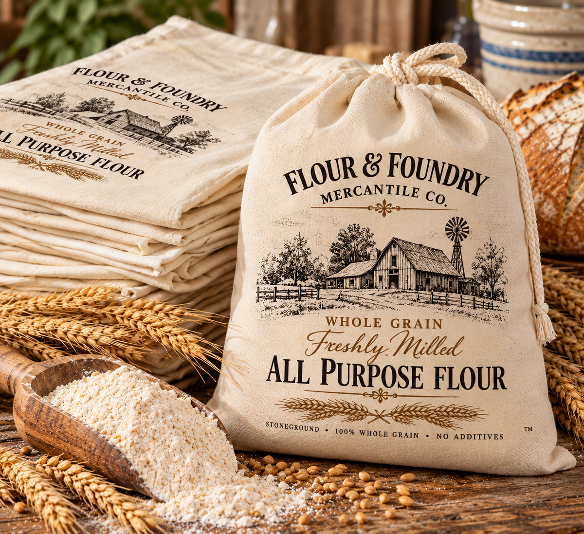 Freshly Milled All-Purpose Flour – 3 lb Bag | Fresh Ground Baking Flour