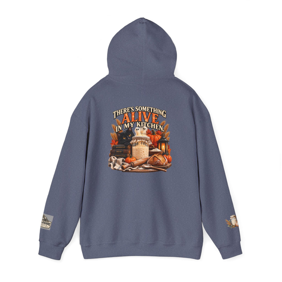Halloween Sourdough Hoodie – There’s Something Alive in My Kitchen | Baker Fall Sweatshirt