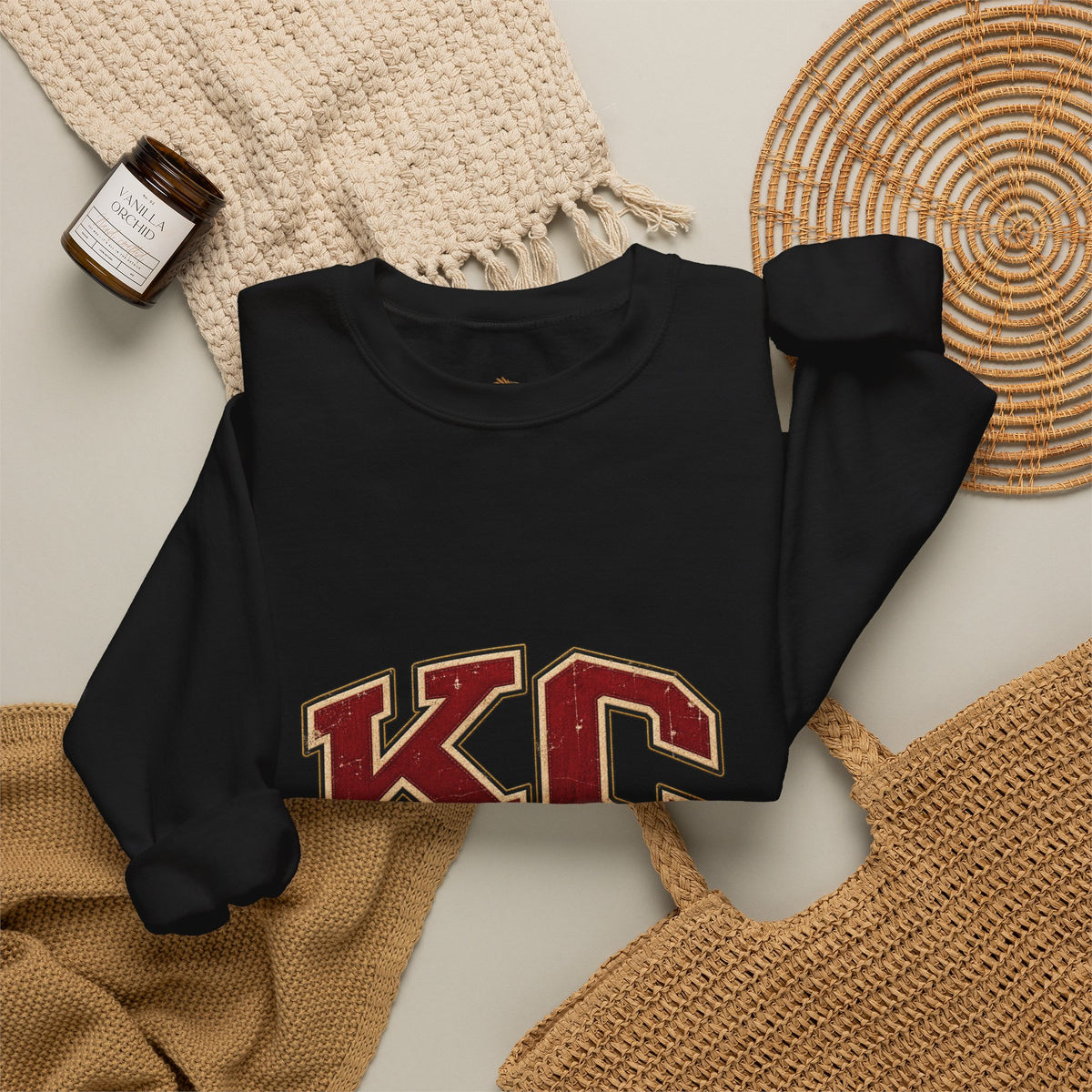 KC Sunday Football Crewneck Sweatshirt-Flour and Foundry Mercantile Co.