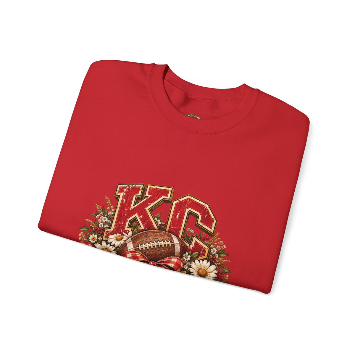 KC Football Vintage Crewneck Sweatshirt- Flour and Foundry Mercantile Co.