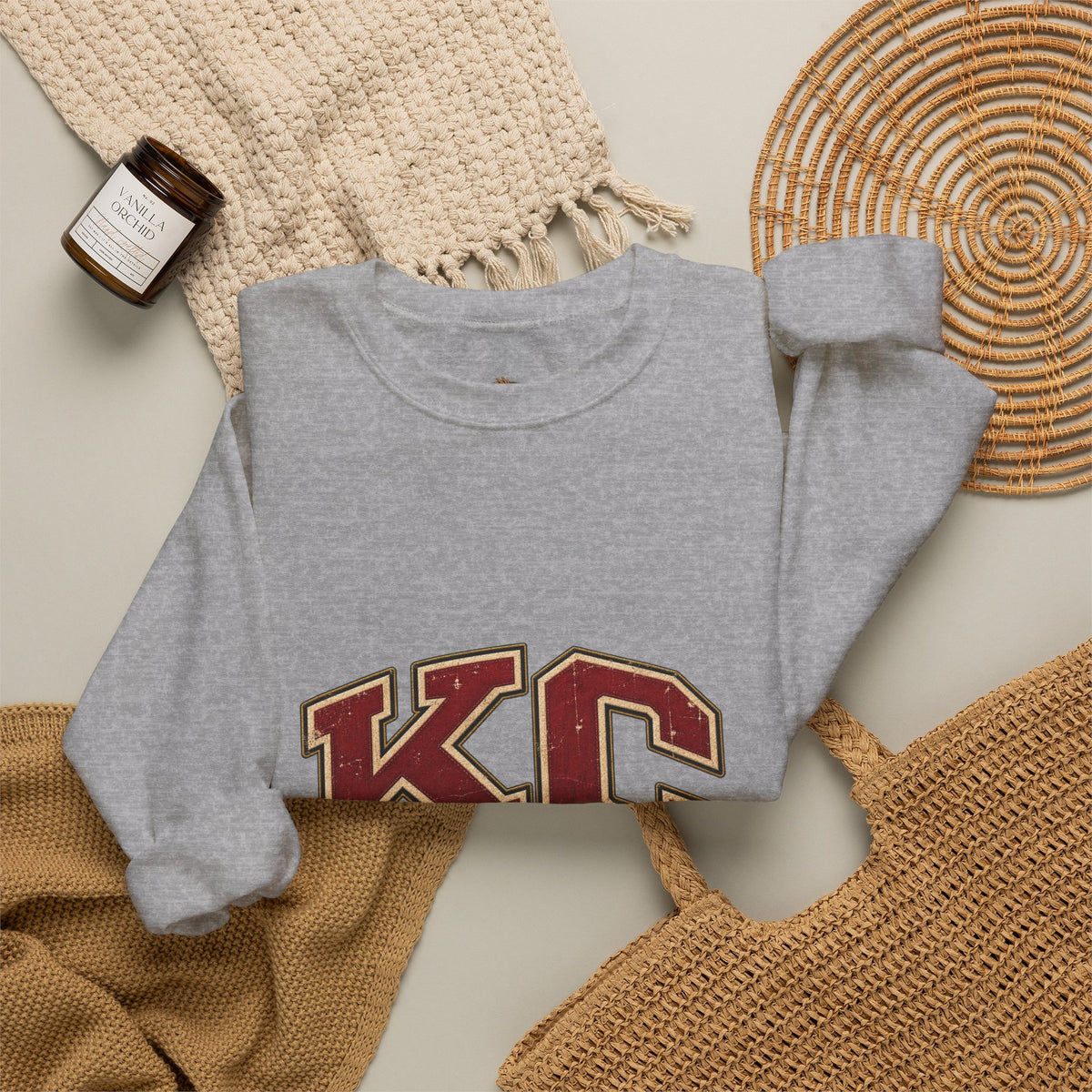 KC Sunday Football Crewneck Sweatshirt-Flour and Foundry Mercantile Co.