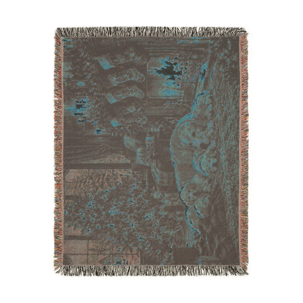 Puppy Christmas Woven Blanket