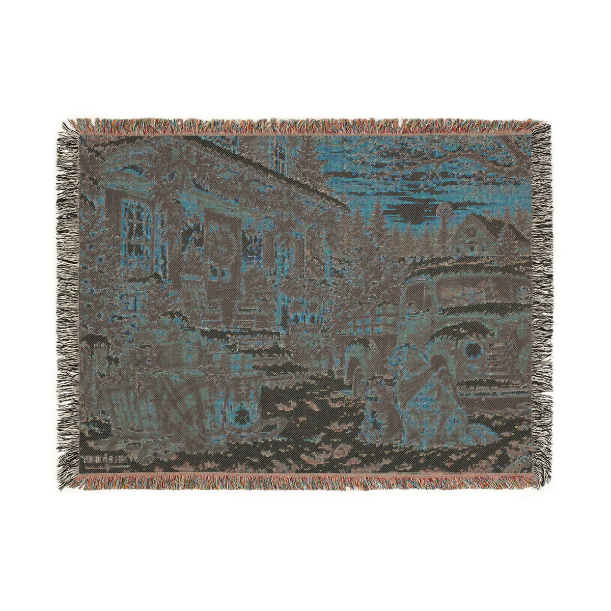 Snowy Cat and Dog Christmas Woven Throw-Flour and Foundry Mercantile Co