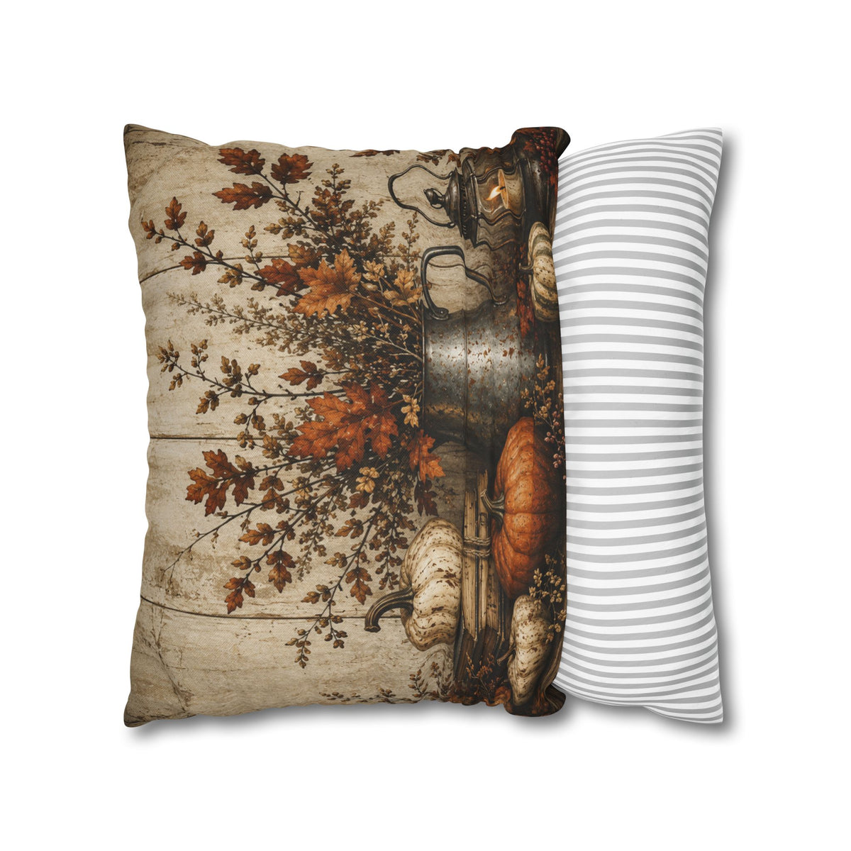 Give Thanks Crow Pumpkin Pillowcase | Fall Thanksgiving Decor