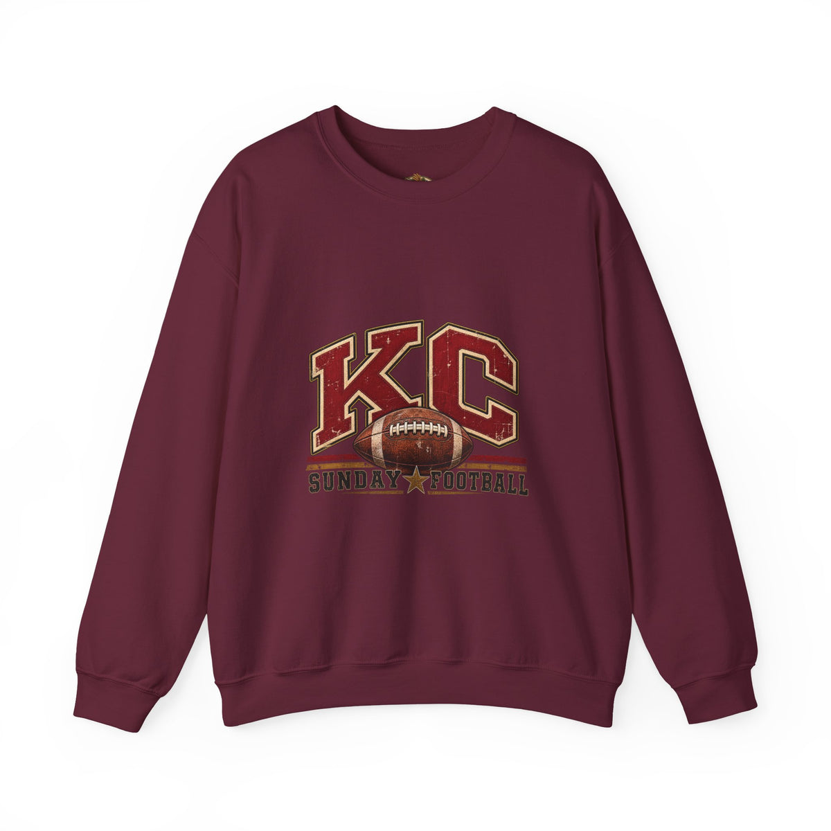 KC Sunday Football Crewneck Sweatshirt-Flour and Foundry Mercantile Co.
