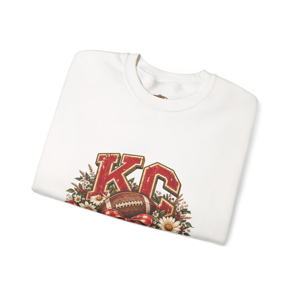 KC Football Vintage Crewneck Sweatshirt- Flour and Foundry Mercantile Co.