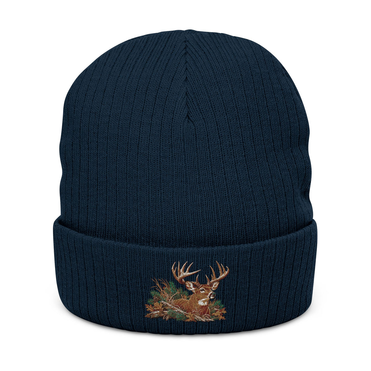 White Tail Deer Ribbed Beanie
