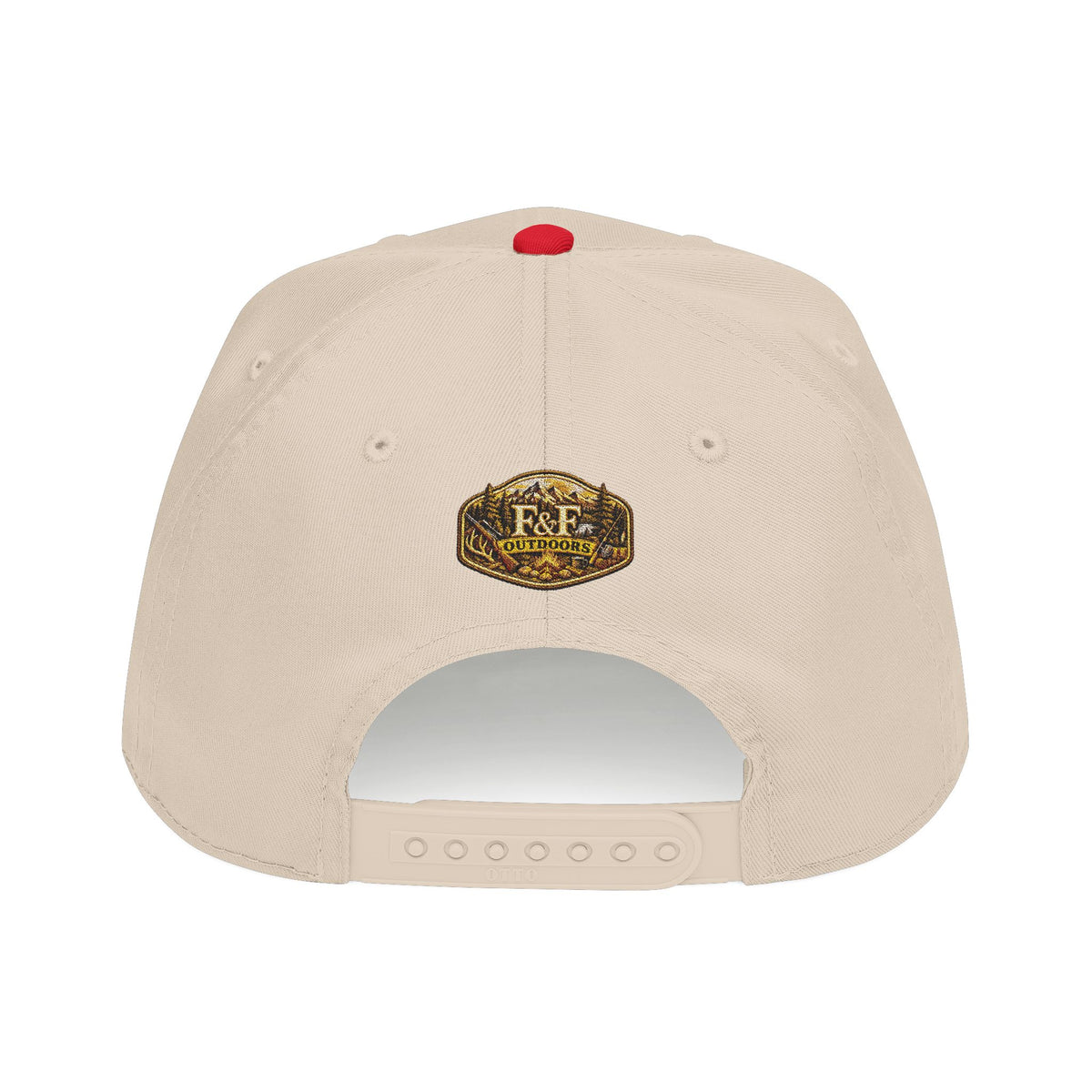 Fishing Bass Cap — Embroidered Jumping Bass Mid-Profile Baseball Hat