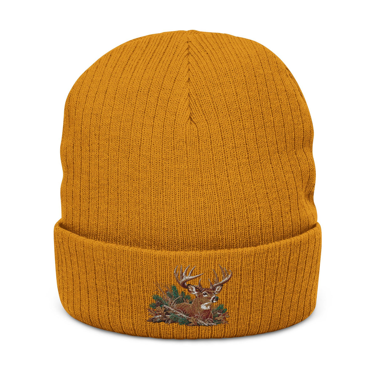 White Tail Deer Ribbed Beanie