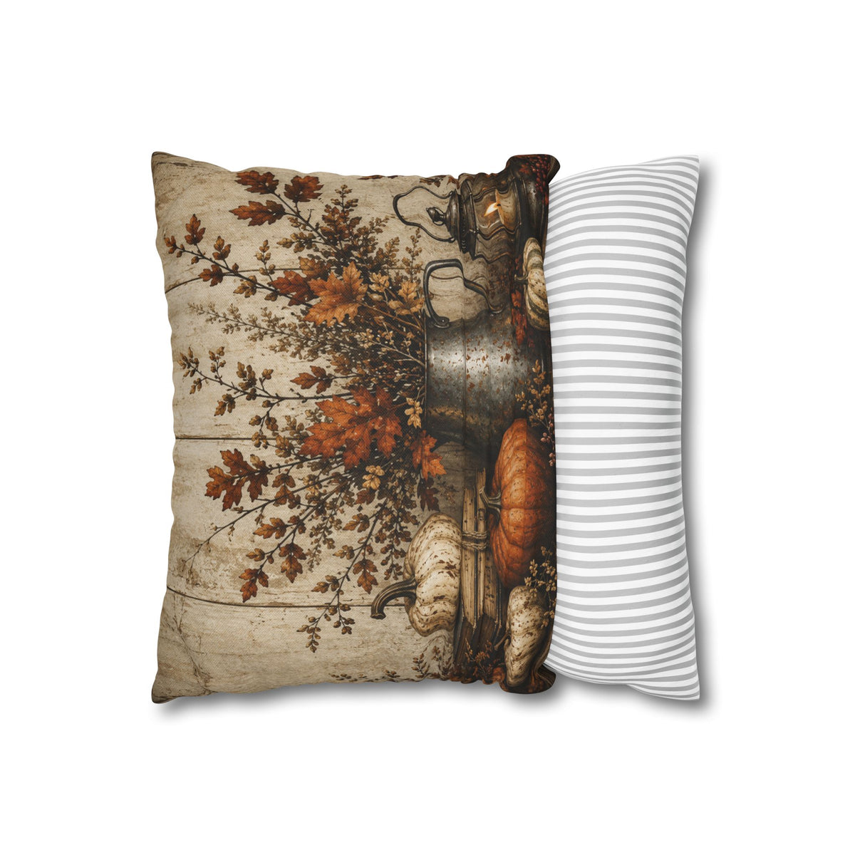 Give Thanks Crow Pumpkin Pillowcase | Fall Thanksgiving Decor