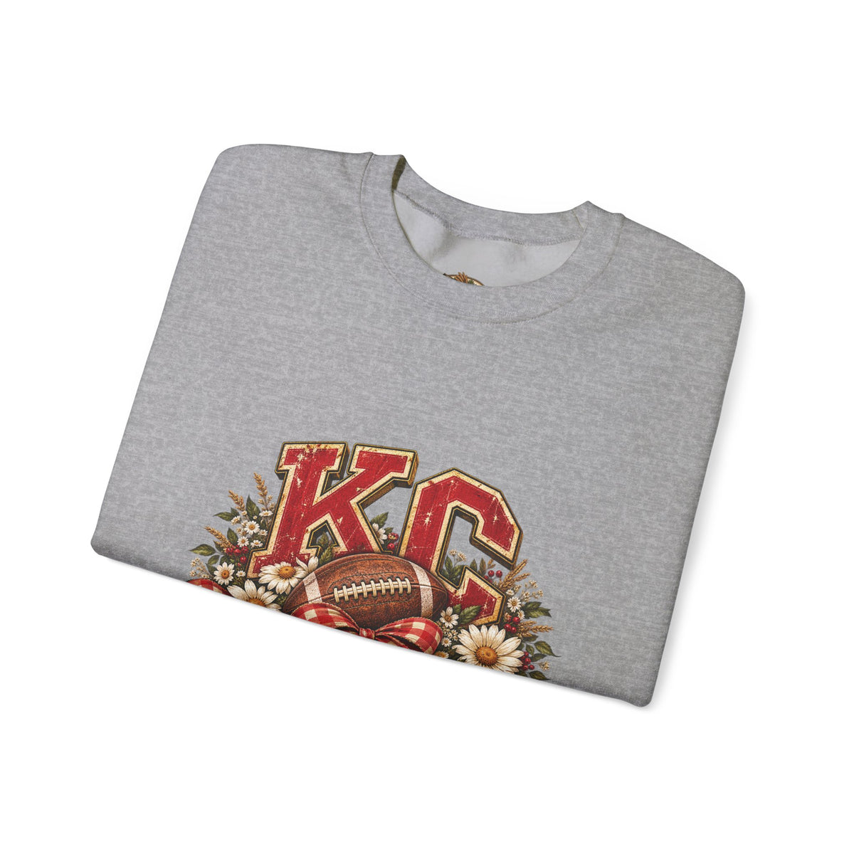 KC Football Vintage Crewneck Sweatshirt- Flour and Foundry Mercantile Co.