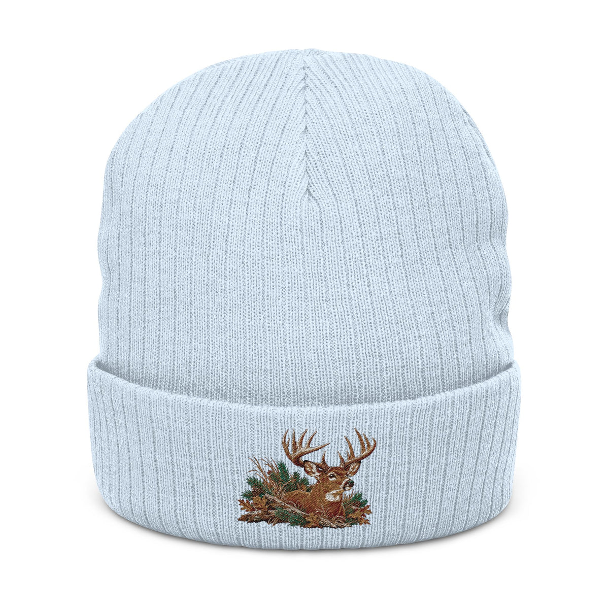 White Tail Deer Ribbed Beanie