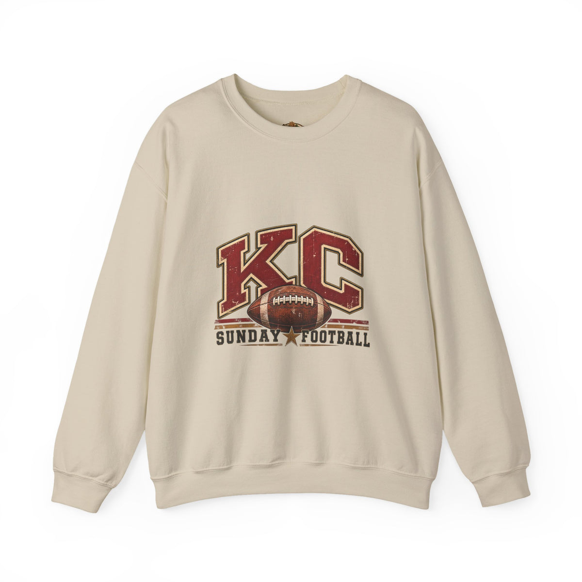 KC Sunday Football Crewneck Sweatshirt-Flour and Foundry Mercantile Co.