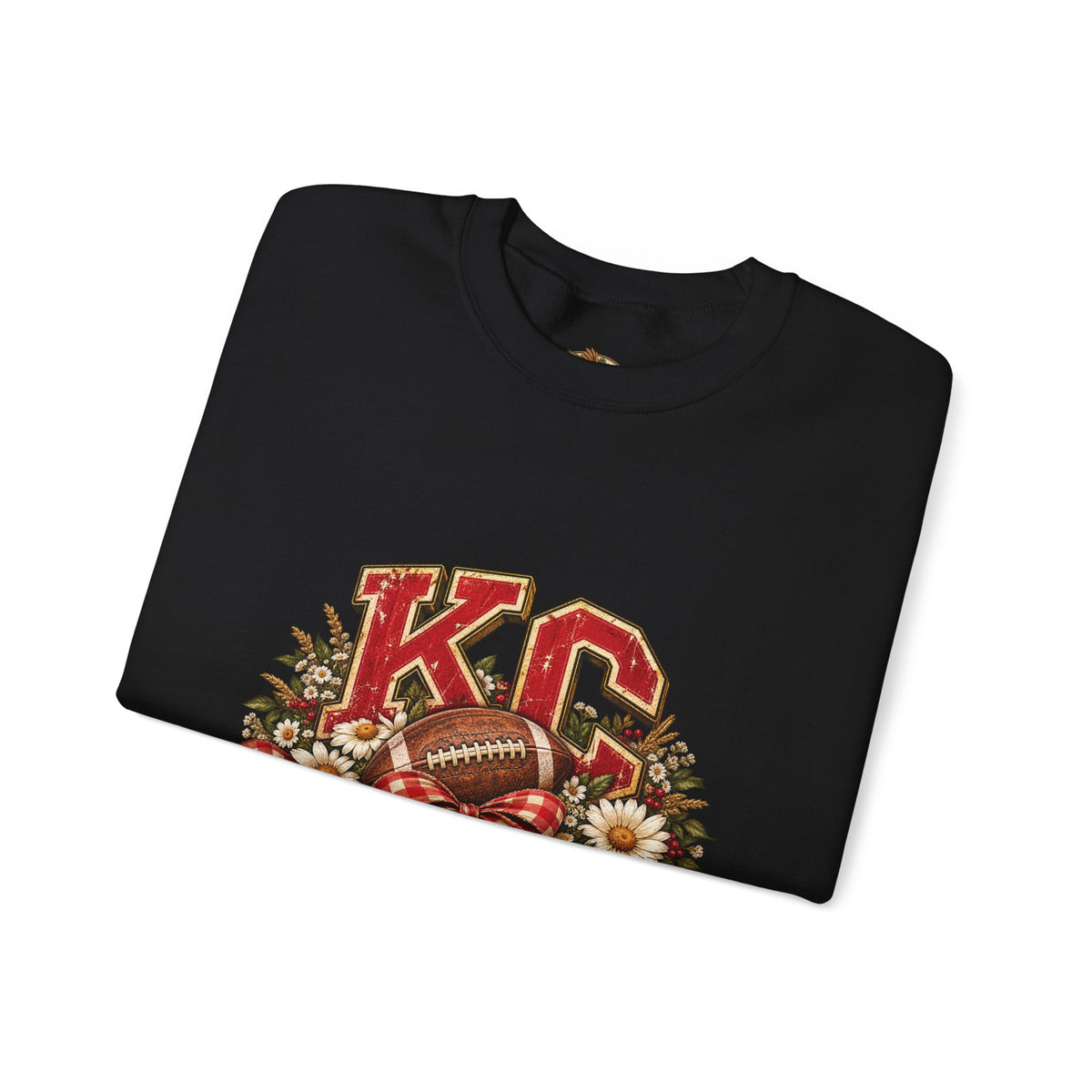 KC Football Vintage Crewneck Sweatshirt- Flour and Foundry Mercantile Co.
