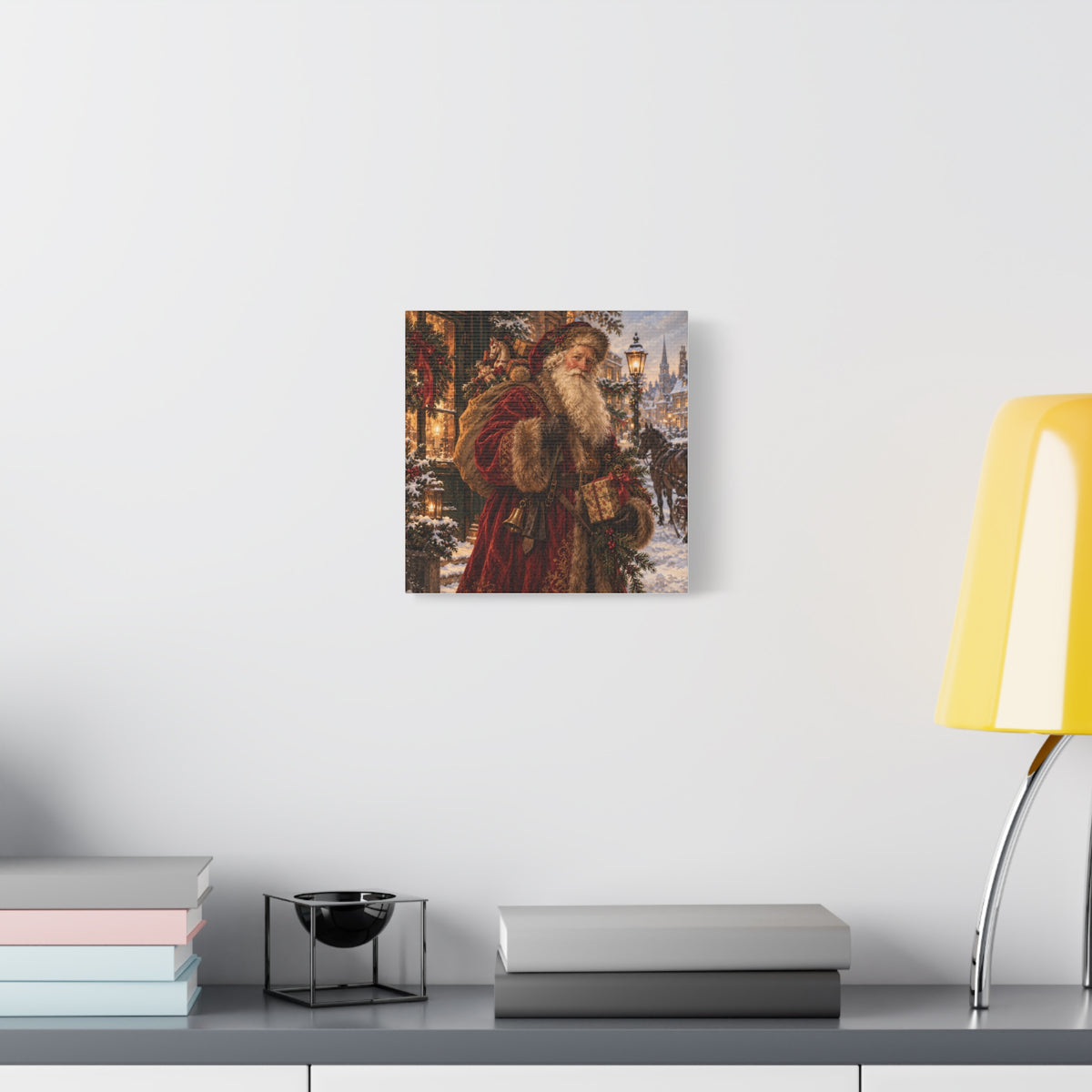 Vintage Santa Claus Christmas Canvas