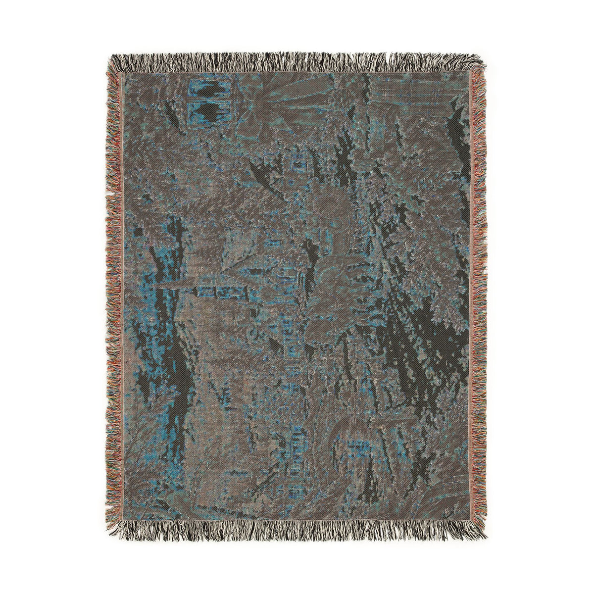 Vintage Winter Carriage Woven Blanket