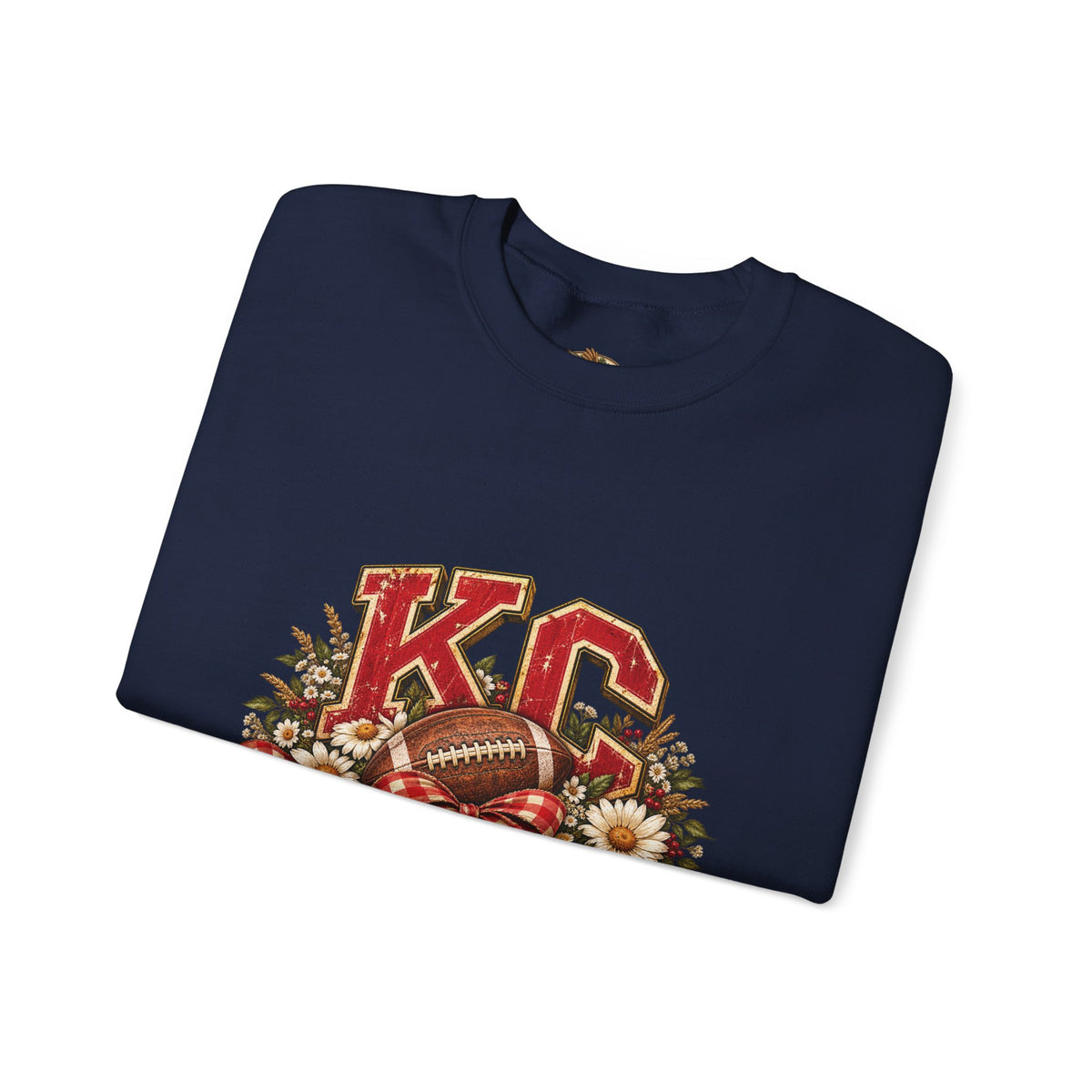 KC Football Vintage Crewneck Sweatshirt- Flour and Foundry Mercantile Co.