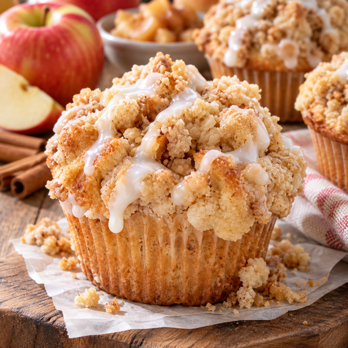 Apple Pie Pancake, Donut & Muffin Mix | Freshly Milled Organic Wheat | 16 oz
