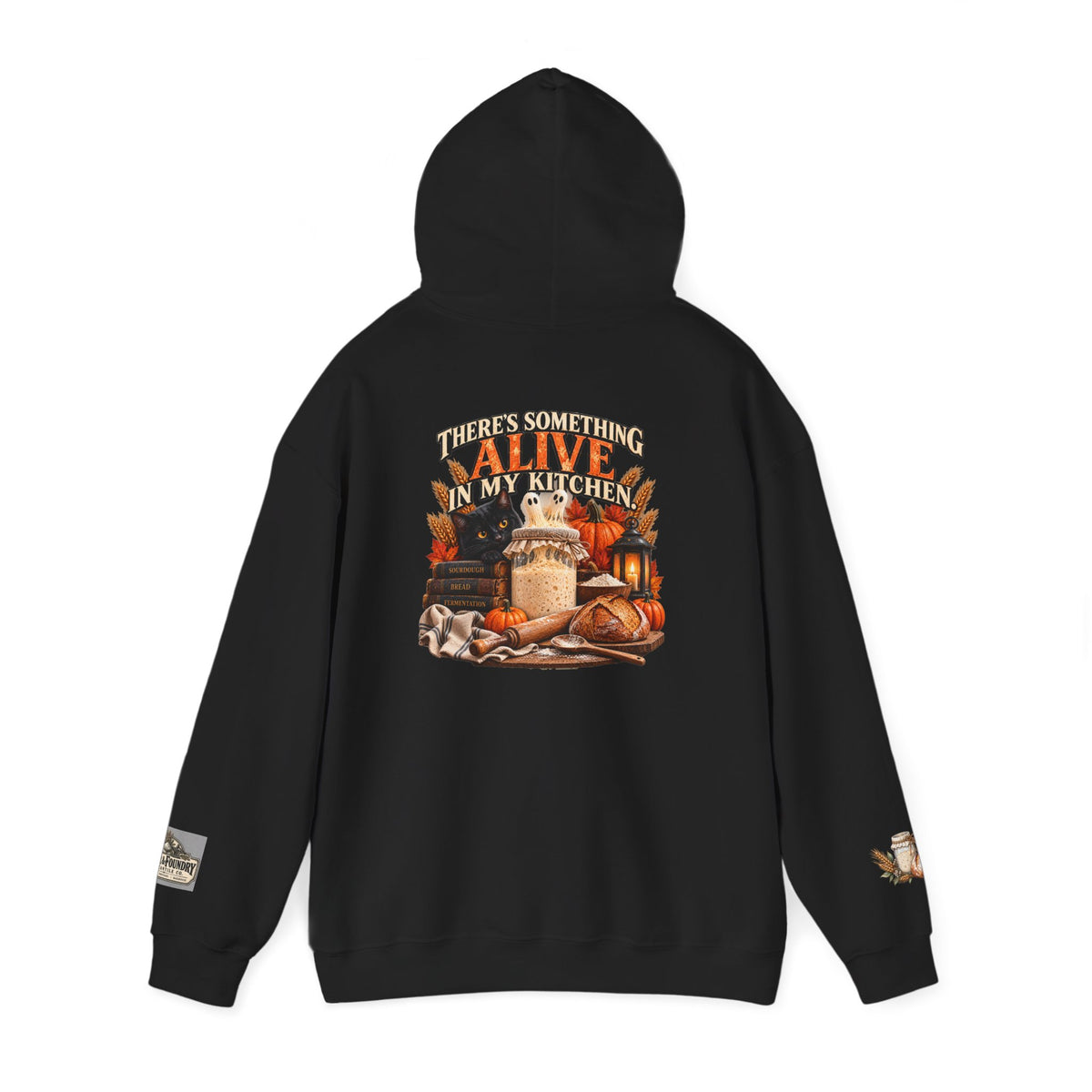 Halloween Sourdough Hoodie – There’s Something Alive in My Kitchen | Baker Fall Sweatshirt